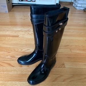 Coach tall rain boots Size 8